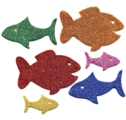 חיתוכי סול נוצץ דגים חבילה