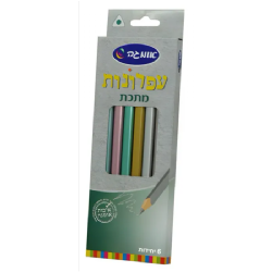עפרונות עבים מתכתי (6 יח׳)